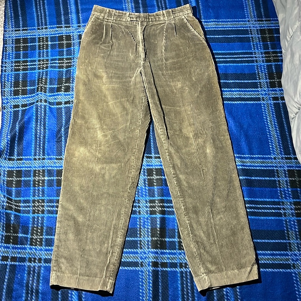 VINTAGE American Eagle Corduroy Pants - Size 36-32 - Olive Green